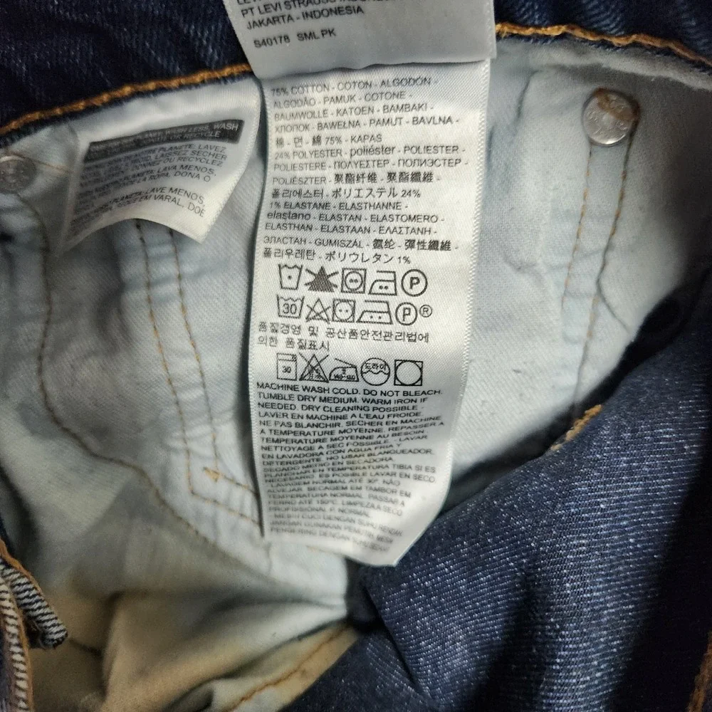 Levis‎ 512 Slim Taper Jeans Mens 34x34 Blue Denim Medium Stone Wash Skater Punk